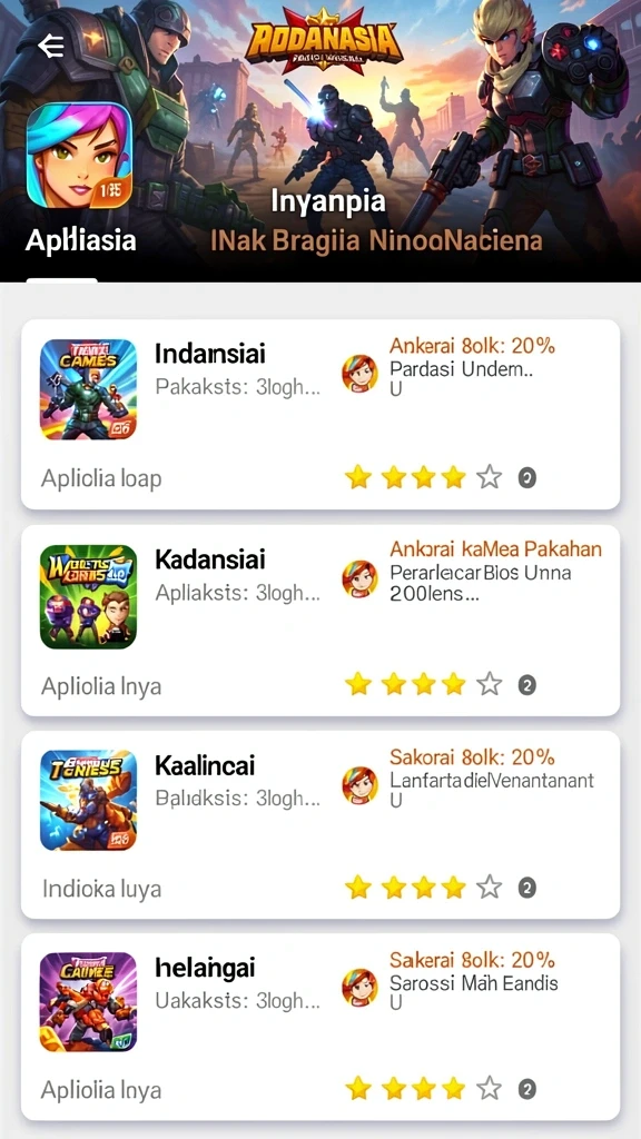 naga1001 - Tampilan antarmuka utama yang menarik.
