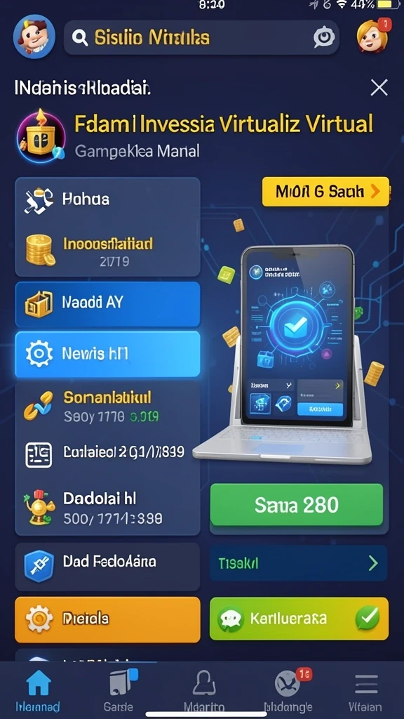 vm777 - Tampilan awal game VM777 yang penuh warna.